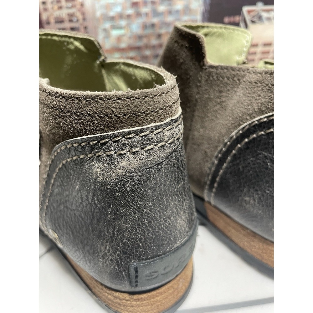 Sorel Womens Major Low Suede Side Zip Flat Ankle Boots Ankle Booties sz 6.5 - Picture 7 of 10